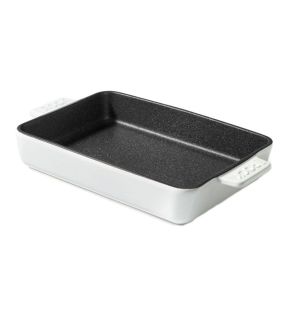 Starfrit - Plat de Cuisson en Céramique The Rock, 9.5" x 13", Surface Antiadhésive, Blanc