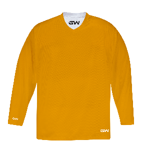 Jersey d’entraînement de hockey réversible pour adulte Série ProLite GW7500 de GameWear - Jaune / Blanc