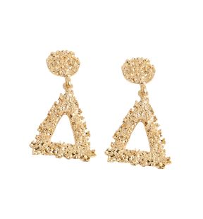 SOHI Boucles d'oreilles pendantes dorées corrodées pour femmes