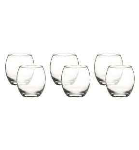 LAV - Ensemble de 6 Verres Empires, Capacité de 385mL, Vont au Lave-Vaiselle