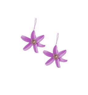 SOHI Boucles d'oreilles pendantes Flora pour femme