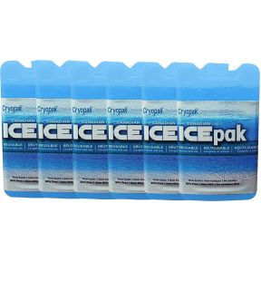 Cryopak - Lot de 6 IcePak Réutilisables, Non-Toxique, Bleu