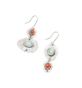 SOHI Boucles d'oreilles pendantes oxydées pour femme