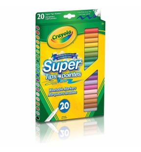 Pochette de 20 feutres lavables Crayola Super Tips