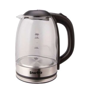 Starfrit - Bouilloire Électrique en Verre, Capacité de 1.7 Litre, 1500 Watts