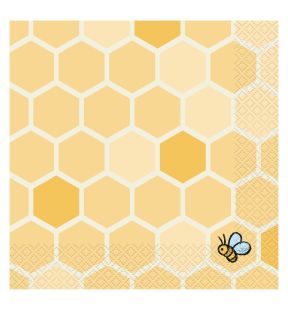 Winnie l’ourson - Serviettes de table motif nid d’abeilles pour fêtes - Lot de 16