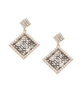 SOHI Boucles d'oreilles pendantes en filigrane argenté pour femme