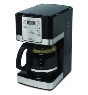 Sunbeam - Cafetière 12 Tasses Programmable, Fonction Pause N Serve, Noir