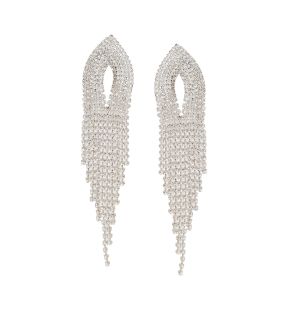 SOHI Boucles d'oreilles pendantes argentées pour femme