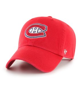 Casquette rouge réglable 47 Brand LNH Clean Up - Les Canadiens de Montréal