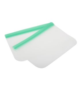 Lot de 2 sacs réutilisables en silicone Luciano, 8,75 x 6,5 pouces | 80602