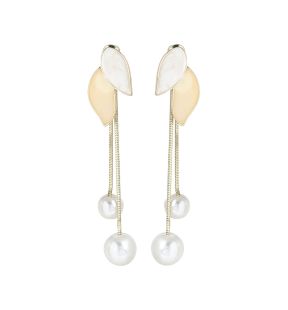 SOHI Boucles d'oreilles pendantes pétales pour femmes