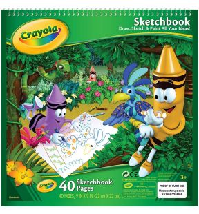 Cahier de croquis de 40 pages Crayola