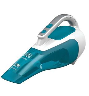 Black and Decker - Aspirateur à Main DustBuster, Sans Fil avec Batterie au Lithium, Pour Dégâts Sec ou Liquide, Bleu