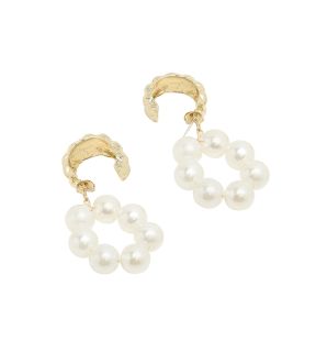 SOHI Boucles d'oreilles pendantes boule de neige pour femme