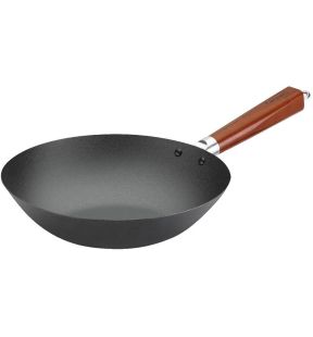 Wok pré-assaisonné Cuisinart, 11 pouces, acier au carbone | CSW26-28C