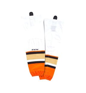 Chaussettes de hockey CCM Quicklite 8000 des Anaheim Ducks à l’extérieur