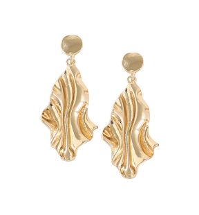 SOHI Boucles d'oreilles pendantes dorées pour femme