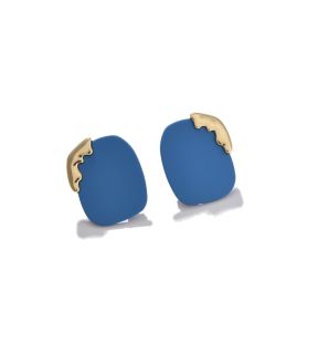 SOHI Boucles d'oreilles à tige bleues pour femme