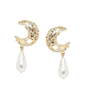 SOHI Boucles d'oreilles pendantes lune pour femme