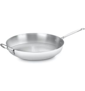 Poêle à frire Chef’s Classic - Cuisinart avec poignée auxiliaire : 36 cm, acier inoxydable | 722-36H