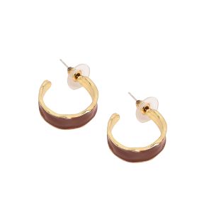 SOHI Boucles d'oreilles créoles minimales pour femme