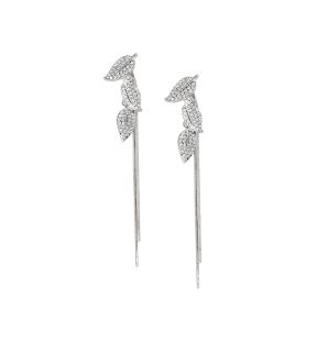 SOHI Boucles d'oreilles pendantes feuillage pour femme