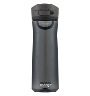 Contigo - Bouteille d'eau avec Couvercle Anti-fuite et Verrouillage, Sans BPA, Capacité de 709ml, Noir