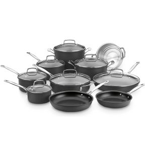 Batterie de cuisine Chef’s Classic - Cuisinart - 17 pièces anodisées, noir | 66-17