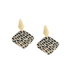 SOHI Boucles d'oreilles pendantes Pavement pour femme