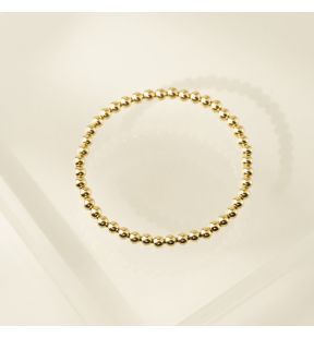 Bracelet extensible rempli d'or de 4 mm