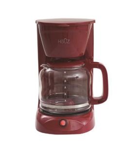 Hauz ACM12R Cafetière 12 Tasses 1.8L Rouge