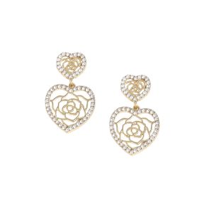 SOHI Boucles d'oreilles pendantes en forme de cœur pour femme