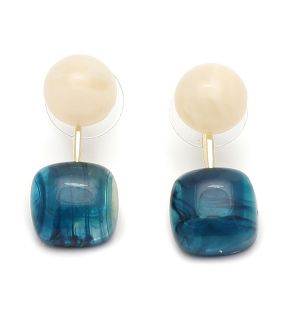 SOHI Boucles d'oreilles pendantes bleues pour femme