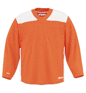 Maillot d’entraînement de hockey pour adulte Série ProLite GW6500 de GameWear - Orange / Blanc