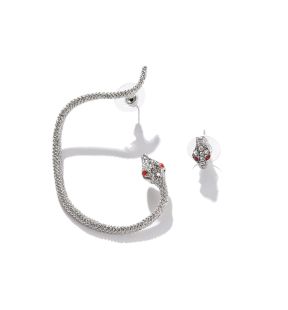 SOHI Boucle d'oreille couleur argent pour femme