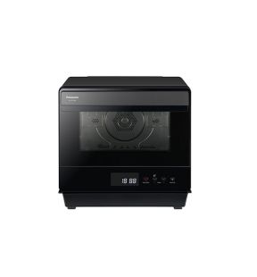 Four combiné Panasonic, cuisson vapeur et convection : 0,71 pieds cubes, 20 L, 2-en-1, noir | NU-SC180B