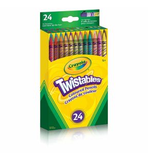 Pochette de 24 crayons de couleur rotatifs Crayola