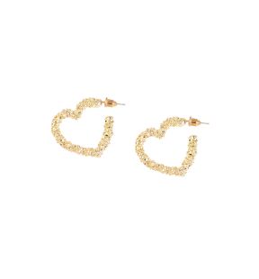 SOHI Boucles d'oreilles créoles cœur pour femme