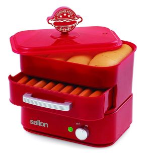 Salton HD1905 Cuiseur à Vapeur pour Hot-Dog Rouge