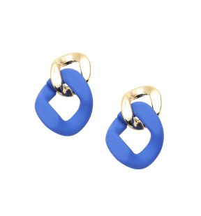 SOHI Boucles d'oreilles pendantes bleues pour femme