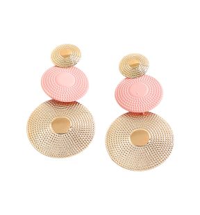 SOHI Boucles d'oreilles pendantes circulaires pour femme