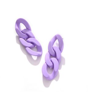 SOHI Boucles d'oreilles pendantes violettes pour femme