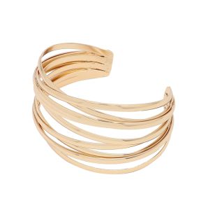 SOHI Bracelet manchette superposé doré pour femme