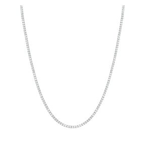 Collier rétro en zircone cubique 3 A