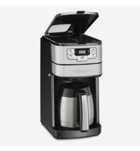 Cafetière Cuisinart Grind & Brew : Carafe thermique de 10 tasses | DGB-450C