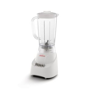 Sunbeam - Mélangeur à 5 Vitesses, Capacité de 1.18 Litres, 350 Watts, Blanc