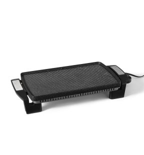 Starfrit - Grill de Cuisson Électrique The Rock Avec Plaque Réversible, 1500 Watts, Noir