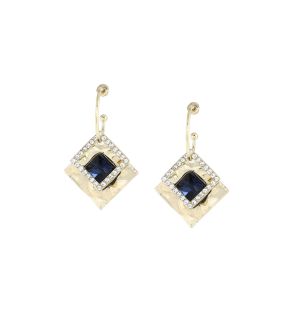 SOHI Boucles d'oreilles pendantes en forme de losange pour femme