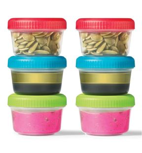 LocknLock - Ensemble de 6 Mini Contenants EasyLunch, Capacité de 30mL, Multicolore